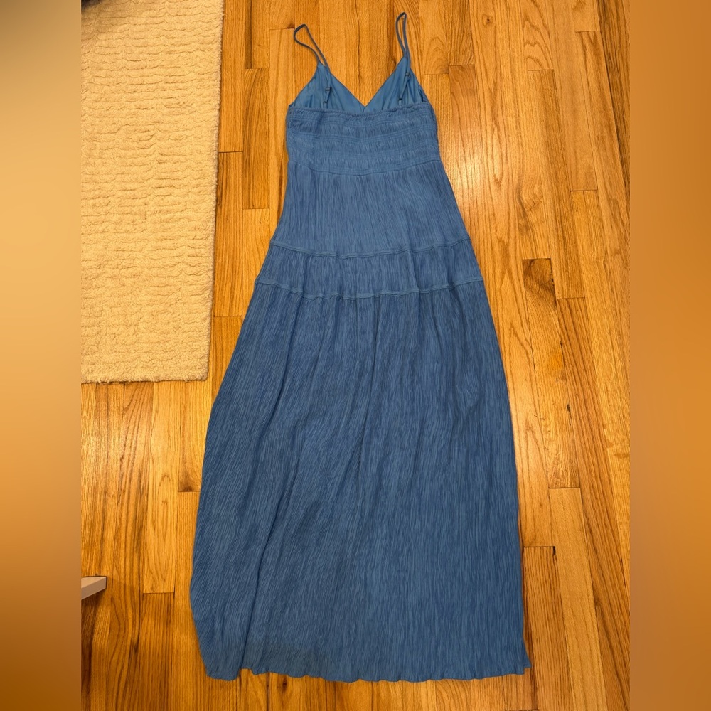 Blu Pepper Light Blue Elastic-Waist Dress